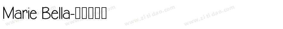 Marie Bella字体转换